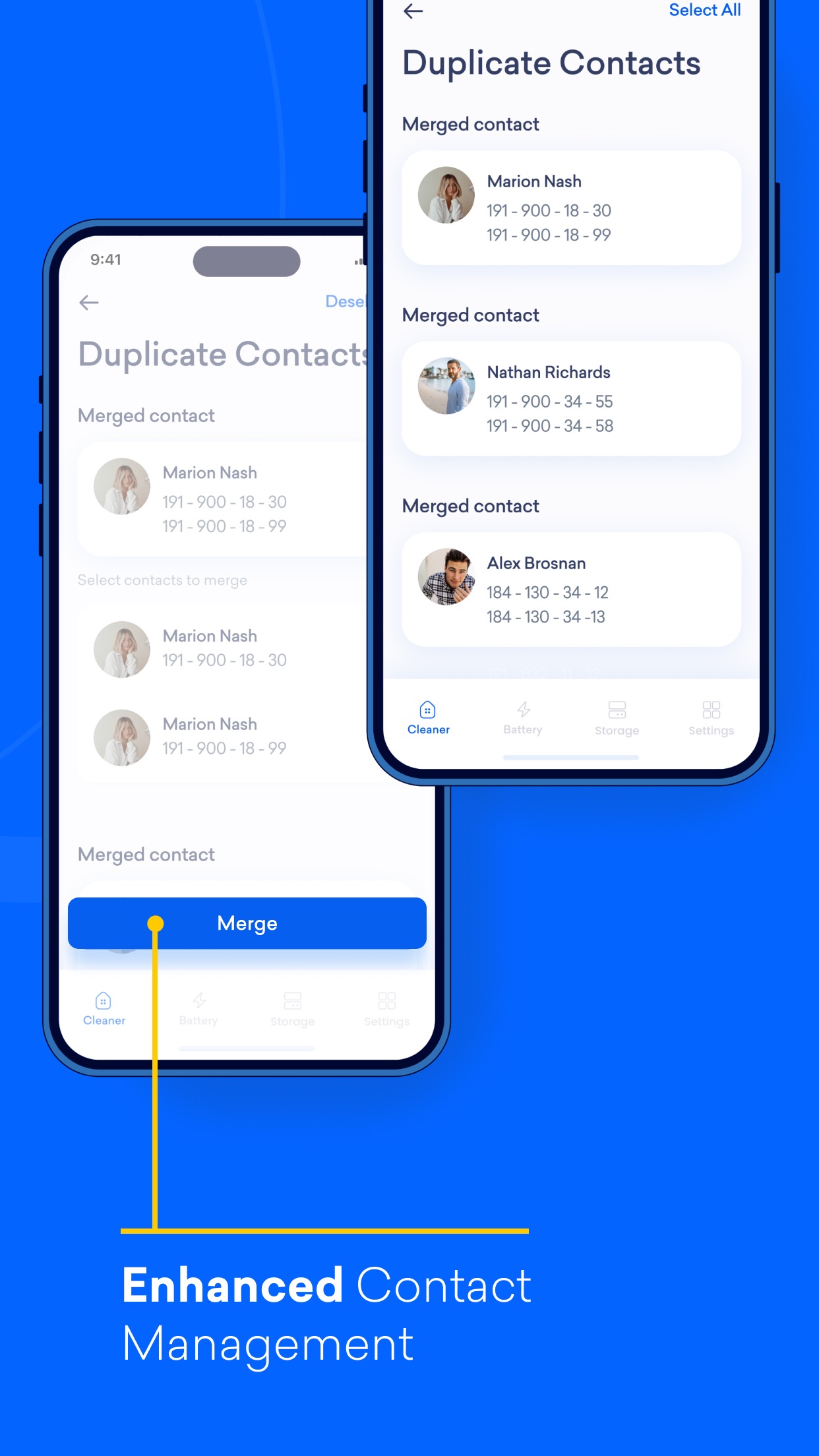 Duplicate contact management in Cycle Cleaner